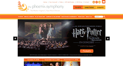 Desktop Screenshot of phoenixsymphony.org