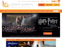 Tablet Screenshot of phoenixsymphony.org